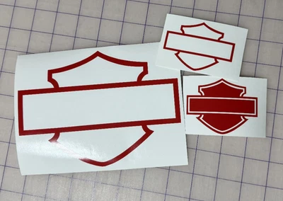 VINYL CENTRAL Harley Davidson Sheild Bar Vinyl Decal Sticker Car Truck Motorcycle Bike Helmet