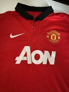 Nike 2013-14 Manchester United Heim Fußballtrikot. Mittelgroße JUNGEN 10-12 Jahre AON.  - Bild 1 von 11