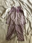 Asda George Baby Girl  2 piece  Set Age 3 to 6 months