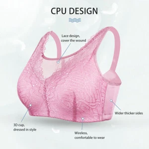 Spitzen Taschen BH für Mastektomie Brustprothese breiter Schultergurt - Bild 1 von 13
