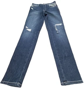 Guess Womans Jeans Size 26 Low Rise Stretch Cigarette Destroyed W63AC4D2B90 - Picture 1 of 11