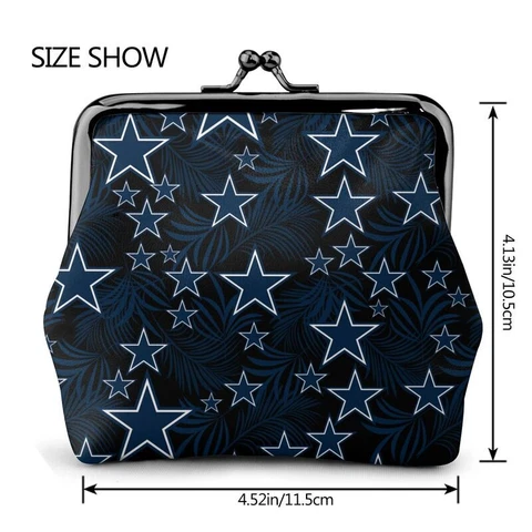Dallas Cowboys Fans Coin Purse Full Print Change Purse Mini Lady Wallet Cover
