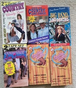 VHS lot of 8 Learn Country Line Dancing Videos Tapes Diane Horner, Christy Lane - Picture 1 of 1