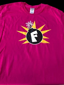 F BombFunny College Humor Stylish Cyber Pink T-Shirt - Picture 1 of 4