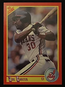 Tarjeta de béisbol Joe Carter 1990 MLB Cleveland Indians Center Fielder PUNTUACIÓN #319 - Imagen 1 de 2