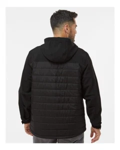 NEW DRI DUCK 5324 Pinnacle Soft Shell Quilted Puffer Jacket Men Large Black Work - Picture 1 of 9