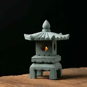 Lanterne Pagoda Pietra Giardino Giapponese Pietra Lanterna Decorazione Granito Pagoda - Foto 1 di 8