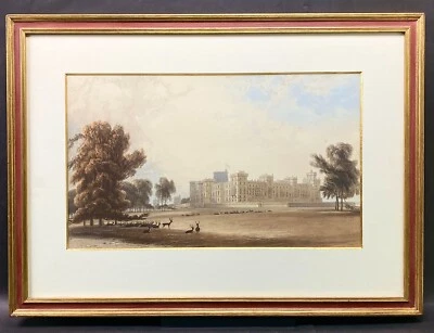 Windsor Castle William Daniell South East Ansicht 1828 aus dem Hirschpark   - Bild 1 von 4