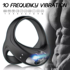 Penisring Vibratoren mit starken Stimulation Cockring Sexspielzeuge für Männer - Bild 1 von 17