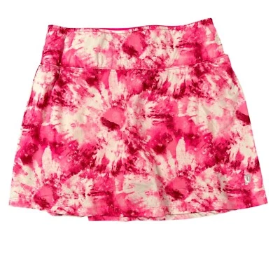 Prince Mujer Pequeña Rosa Blanca Tie Dye Tire On Falda Corta Pantalones Cortos Tenis Golf Foto 1 de 4