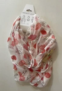 NWT Hearts & Kisses Valentines Day Infinity Loop Scarf COLLECTION 18 - Picture 1 of 3