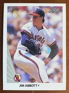 1990 Leaf JIM ABBOTT #31 Angels - Picture 1 of 2