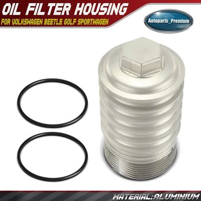 Carcasa del filtro de aceite del motor para Volkswagen Beetle Golf SportWagen GTI Jetta Passat Foto 1 de 4