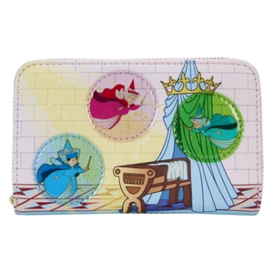 Cartera vitral Loungefly DISNEY Castillo de la Bella Durmiente Tres Hadas Buenas - Imagen 1 de 5