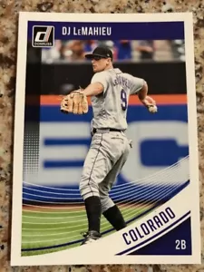 Donruss 2018 retro vuoto DJ LeMahieu SP stampa corta Colorado Rockies - Foto 1 di 2