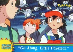 Pokémon Git Along, Little Pokémon Card Orange Islands Blue Logo 2000 Topps - Picture 1 of 1