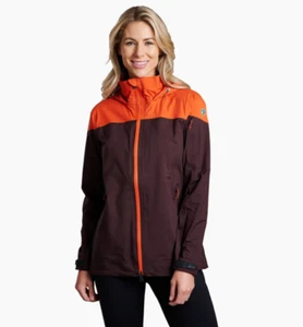 Kuhl The One Shell Jacket Waterproof Breathable Ganache Poppy Womens S $329 - Picture 1 of 15