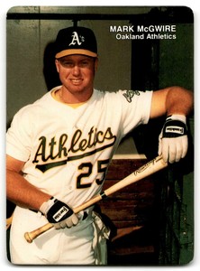 1990 MOTHER'S COOKIES MARK MCGWIRE OAKLAND ATHLETICS #2