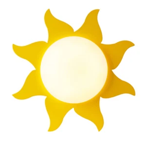Cute Acrylic Sun LED Ceiling Light Kids Bedroom Lamp Modern Flush Mount Lighting - Picture 1 of 8