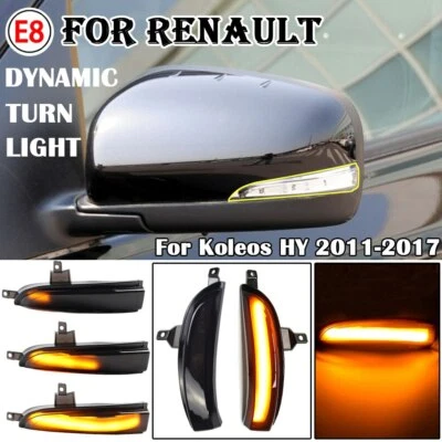 2PCS Dynamic Turn Signal Light Mirror For Renault Koleos HY 2011-2017 Facelift - Image 1 of 4