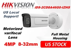 Ⲏikvision IP Camera iDS-2CD8A46G0-IZHS 4MP Motorized 8-32mm Long Range 3D DNR - Picture 1 of 4