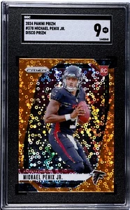 2024 Panini Prizm Disco Prizm Michael Penix Jr. #378 SGC 9 - Picture 1 of 2