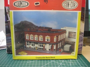 Heljan Con-Cor HO Court House Square Series Crooksville Bank Block SEALED PKG. - Picture 1 of 6