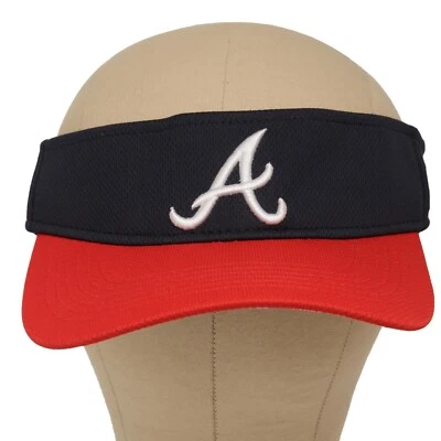 Gorra de béisbol Atlanta Braves azul marino rojo visera ajustable MLB OC deportes OSFM Foto 1 de 4