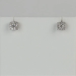Effy 14k White Gold, 0.50 Carat Diamond Women's Stud Earrings - Picture 1 of 2