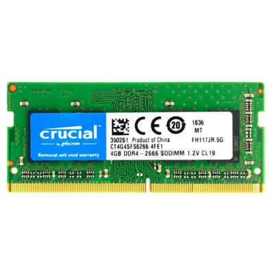 CRUCIAL 4GB DDR4 2666 PC4-21300 Laptop 260-Pin SODIMM Notebook Memory RAM 4G - Image 1 of 4