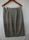 Nwot Women's Size 12P Evan-Picone Petite Skirt Houndstooth Stripes & Plaid
