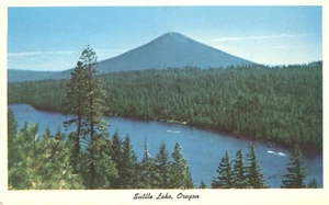 Suttle Lake Angeln Oregon Luftaufnahme 1961 Postkarte - Bild 1 von 2