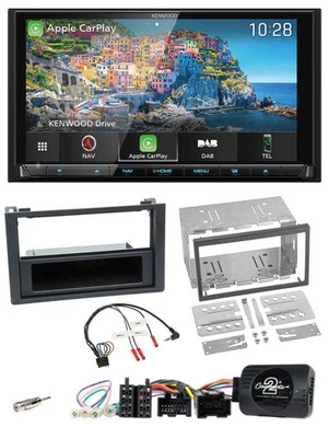 Kenwood Bluetooth Lenkrad 2DIN USB TMC DAB Navigation für Saab 9-3 2008-2012 - Bild 1 von 4
