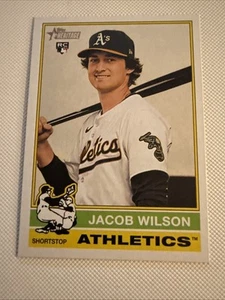 2025 Topps Heritage - Jacob Wilson #15 (RC) Athletics SS, 15. NM/Pack Fresh - Bild 1 von 2