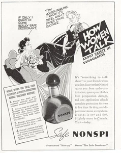 1937 Nonspi Deoderant: How Women Talk Vintage Print Ad - Picture 1 of 1