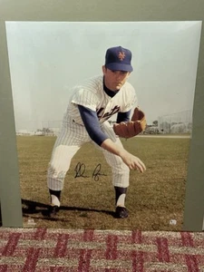 Nolan Ryan signed New York Mets 16x20 Photo COA 7 No-Hit King - Picture 1 of 7