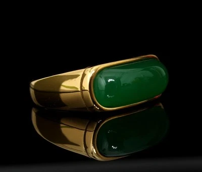 Anillo de jadeíta 8G para mujer joyería de moda regalo con caja HB38 Foto 1 de 4