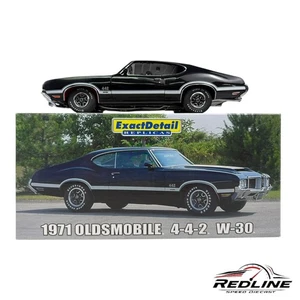 🇺🇸🇺🇸Exact Detail 1971 Oldsmobile 4-4-2 W30 Black 1:18 C3🇺🇸🇺🇸 - Picture 1 of 11