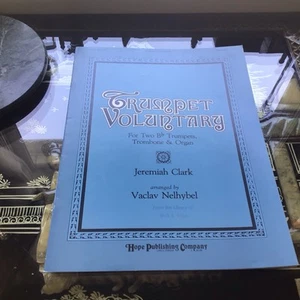 De colección 1981 Jeremiah Clarke Trompeta Voluntaria 2 Trompetas Trombón Órgano - Imagen 1 de 6