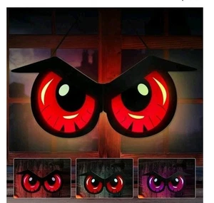 Spooky Eyes Halloween Decorations Lights,Halloween Window Lights Glowing Eyes... - Picture 1 of 5