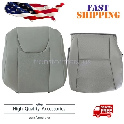 Cubierta de asiento de cuero inferior y superior del conductor gris para Lexus RX350 RX450H 2010-2015 Foto 1 de 4