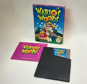Nintendo NES Game - Wario's Woods In Box - 1995 Wario