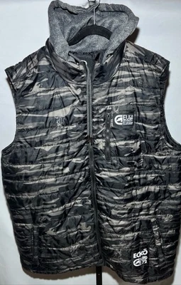 Ecko Unltd Sleeveless Camo Puffer Vest, Mens Winter Travel Vest Sz XL - Image 1 of 4