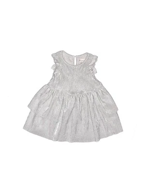 Vestido plateado Biscotti Collezioni para niñas 18 meses Foto 1 de 2