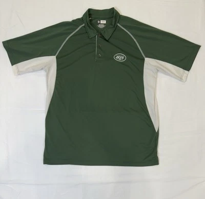 Ropa del equipo de la NFL New York Jets Entrenador Lateral Rendimiento Golf Polo XL Foto 1 de 4