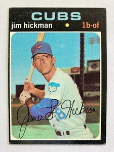 1971 Topps #175 Jim Hickman (Chicago Cubs) - Picture 1 of 2