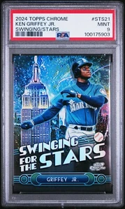 2024 Topps cromo oscilante para las estrellas #STS21 Ken Griffey Jr Salón de la fama PSA 9 - Imagen 1 de 2
