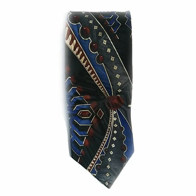 Screenplay by Martin Wong Silk Tie Multicolor Geometric 4 x 58 - Image 1 of 3