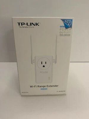TP-LINK 300Mpbs Wi-Fi Range Extender Power Outlet Pass-though TL-WA860RE N300 - Image 1 of 4