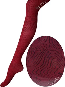 Vivienne Westwood Japan Tights Moire Orb Red & Black Size M-L New & Rare - Picture 1 of 4